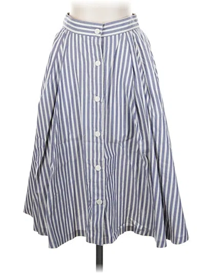 Pre-owned Zara Basic Casual Skirt In Blue