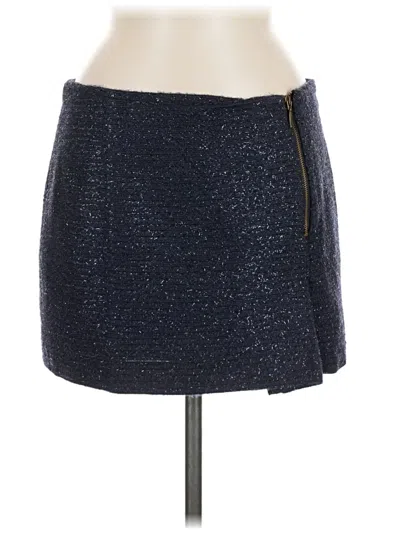 Pre-owned Zara Basic Casual Skirt In Blue