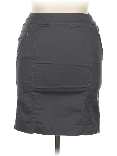 Pre-owned Zara Basic Casual Skirt In Gray