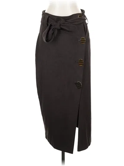 Pre-owned Zara Basic Casual Skirt In Gray