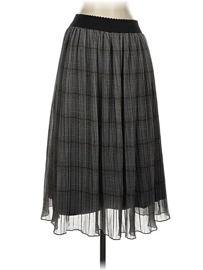 Pre-owned Zara Basic Casual Skirt In Gray