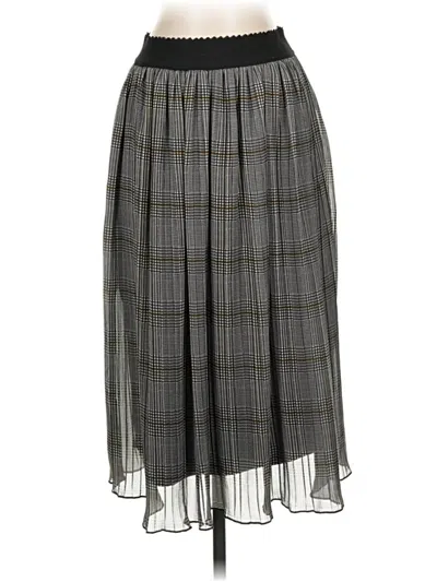 Pre-owned Zara Basic Casual Skirt In Gray