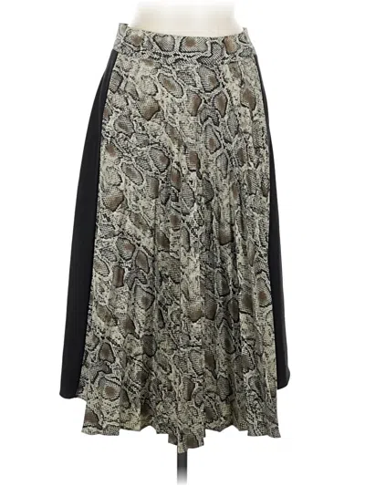 Pre-owned Zara Basic Casual Skirt In Gray