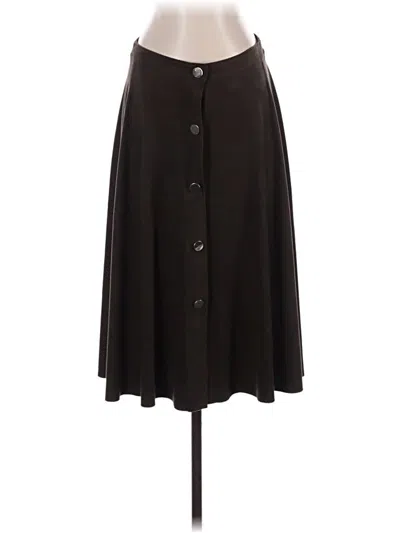 Pre-owned Zara Basic Casual Skirt In Gray