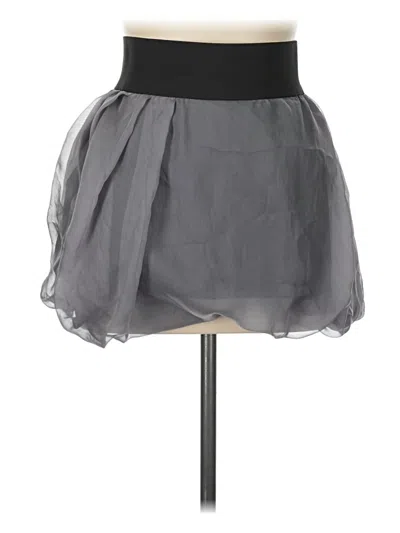 Pre-owned Zara Basic Casual Skirt In Gray