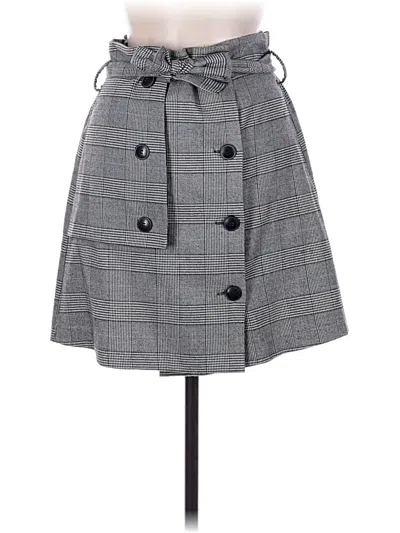Pre-owned Zara Basic Casual Skirt In Gray