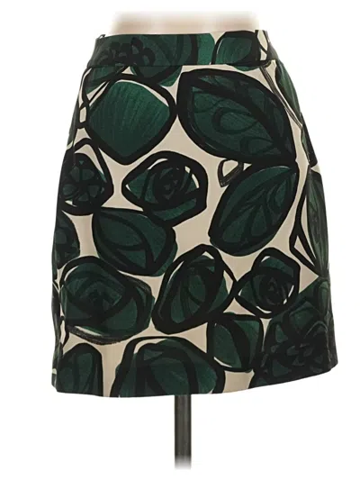 Pre-owned Zara Basic Casual Skirt In Green
