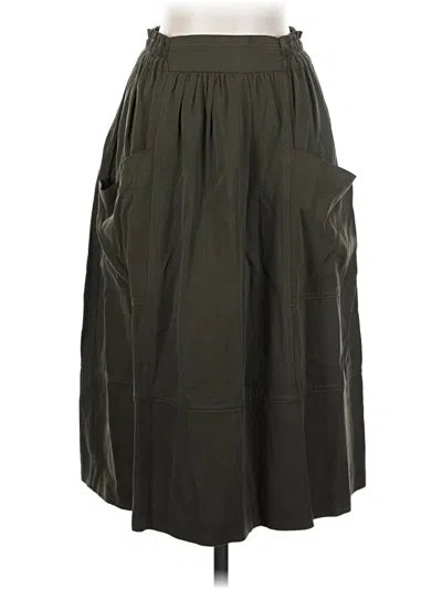 Pre-owned Zara Basic Casual Skirt In Green