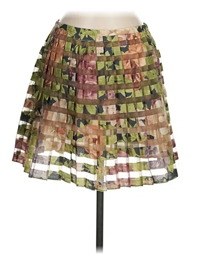 Pre-owned Zara Basic Casual Skirt In Green