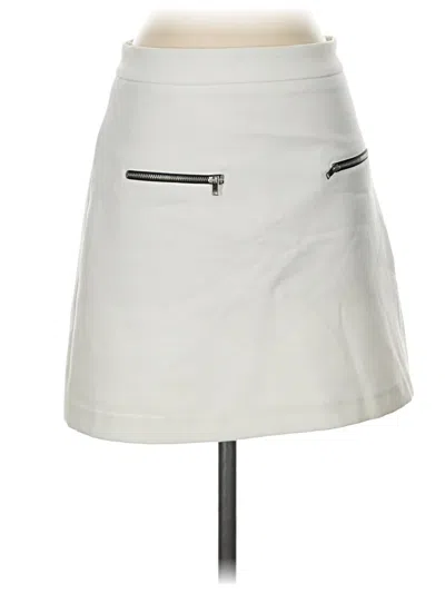 Pre-owned Zara Basic Casual Skirt In Ivory