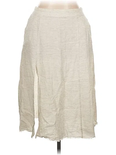 Pre-owned Zara Basic Casual Skirt In Ivory