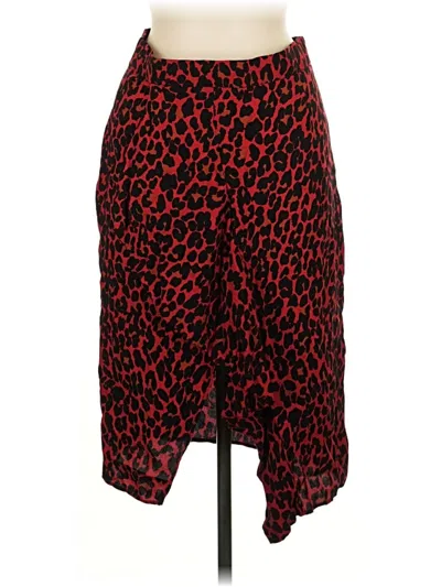 Pre-owned Zara Basic Casual Skirt In Red