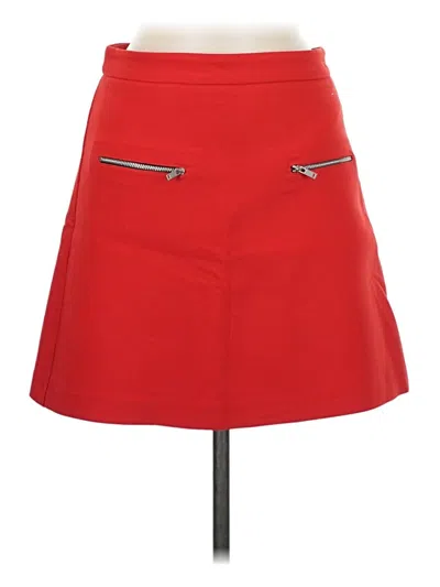 Pre-owned Zara Basic Casual Skirt In Red
