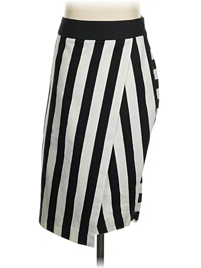 Pre-owned Zara Basic Casual Skirt In Silver