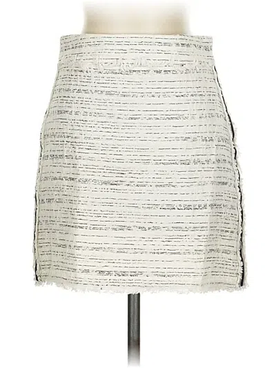 Pre-owned Zara Basic Casual Skirt In Silver