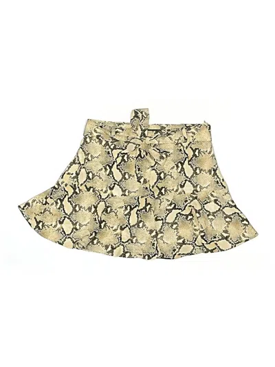 Pre-owned Zara Basic Casual Skirt In Tan