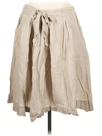 Pre-owned Zara Basic Casual Skirt In Tan