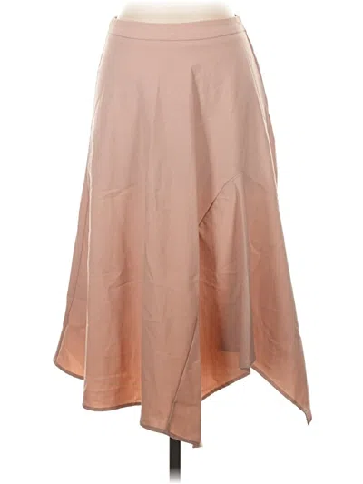 Pre-owned Zara Basic Casual Skirt In Tan