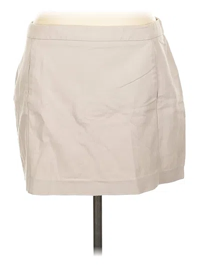 Pre-owned Zara Basic Casual Skirt In White