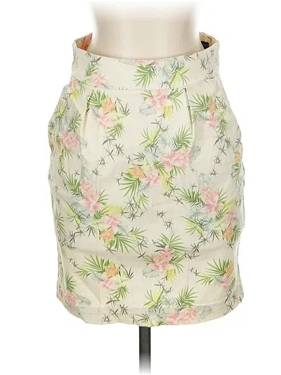 Pre-owned Zara Basic Casual Skirt In White