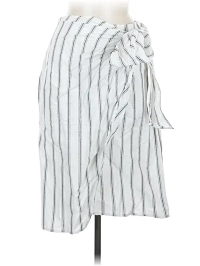 Pre-owned Zara Basic Casual Skirt In White