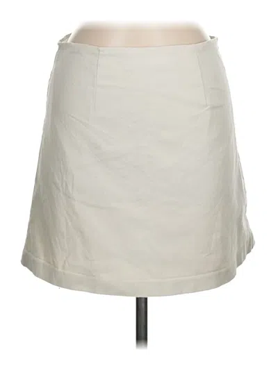 Pre-owned Zara Basic Casual Skirt In White