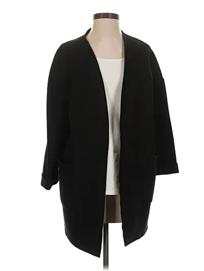 Pre-owned Zara Basic Coat In Black