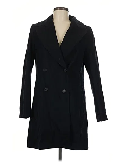 Pre-owned Zara Basic Coat In Black