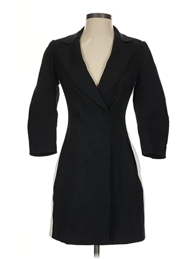 Pre-owned Zara Basic Coat In Black