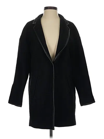 Pre-owned Zara Basic Coat In Black