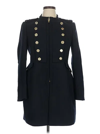 Pre-owned Zara Basic Coat In Blue