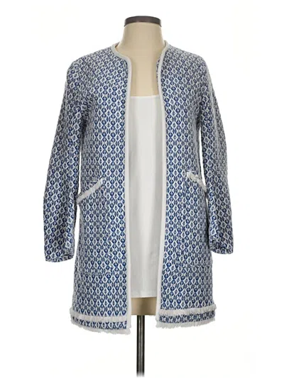 Pre-owned Zara Basic Coat In Blue