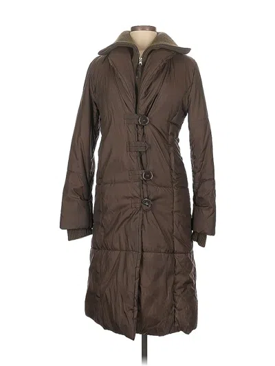 Pre-owned Zara Basic Coat In Brown