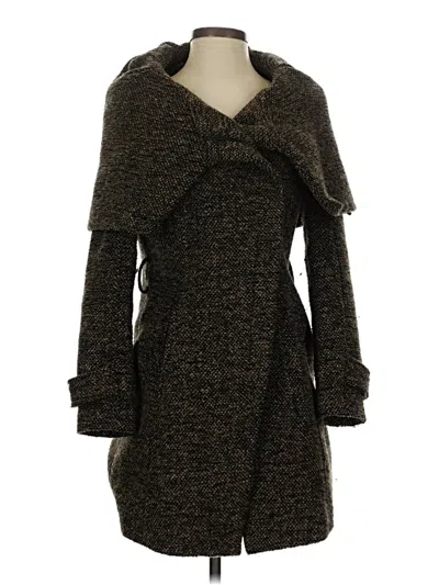 Pre-owned Zara Basic Coat In Brown