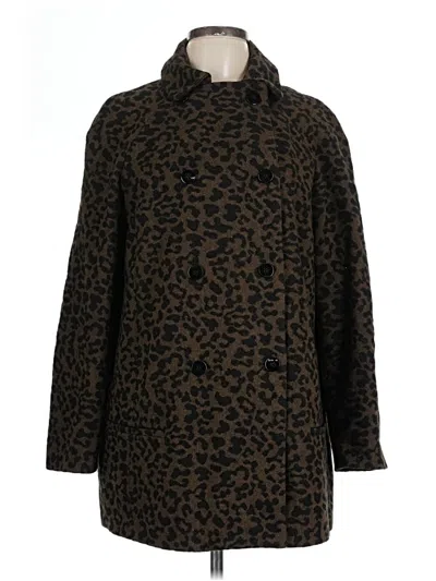 Pre-owned Zara Basic Coat In Brown