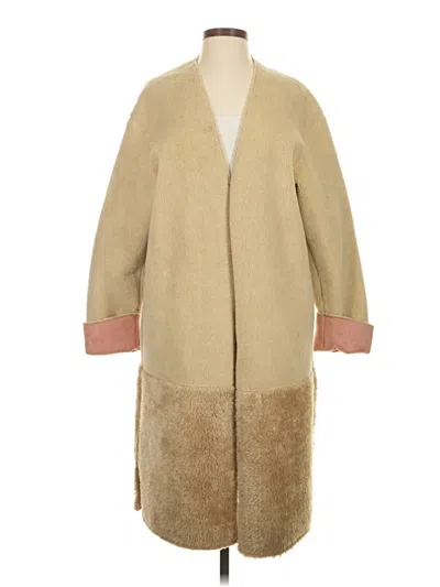 Pre-owned Zara Basic Coat In Brown