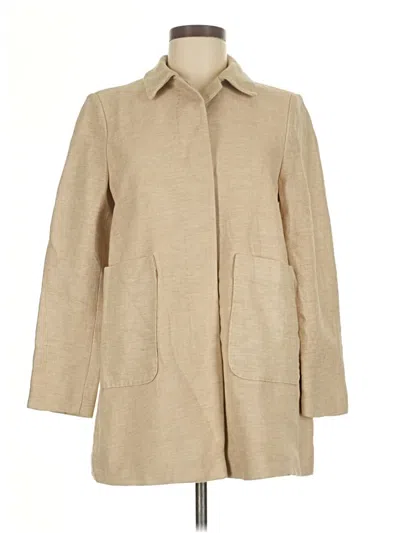 Pre-owned Zara Basic Coat In Brown