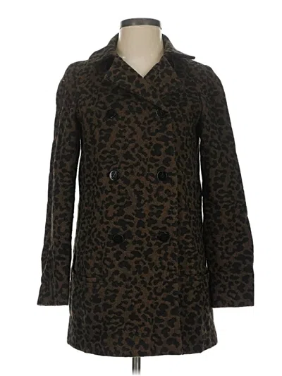 Pre-owned Zara Basic Coat In Brown