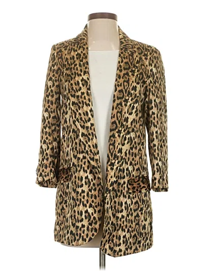 Pre-owned Zara Basic Coat In Gold