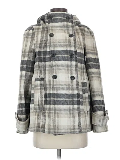 Pre-owned Zara Basic Coat In Gray