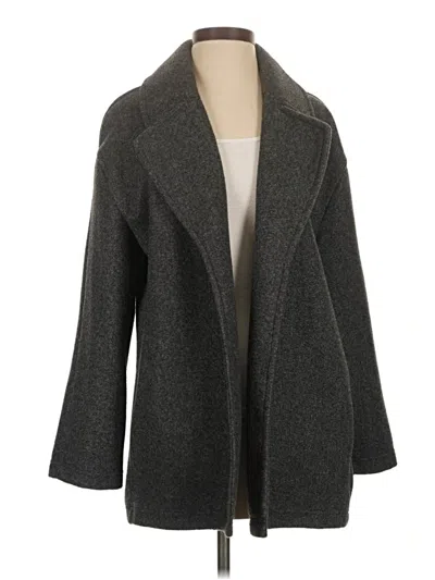 Pre-owned Zara Basic Coat In Gray
