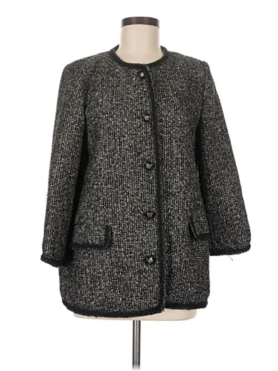 Pre-owned Zara Basic Coat In Gray