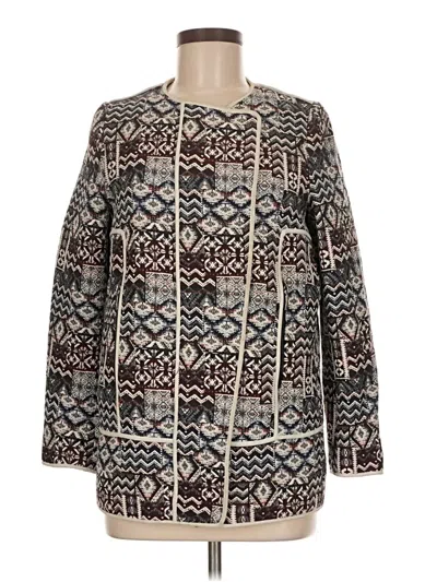 Pre-owned Zara Basic Coat In Gray