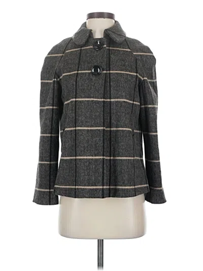 Pre-owned Zara Basic Coat In Gray
