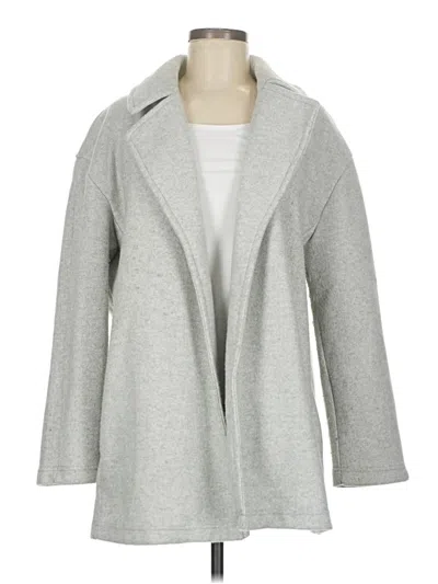 Pre-owned Zara Basic Coat In Gray