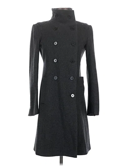 Pre-owned Zara Basic Coat In Gray
