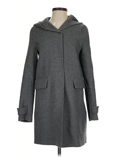 Pre-owned Zara Basic Coat In Gray