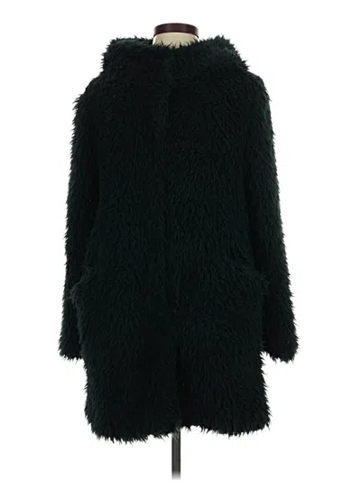 Pre-owned Zara Basic Coat In Green