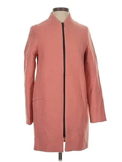 Pre-owned Zara Basic Coat In Pink