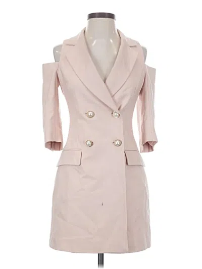 Pre-owned Zara Basic Coat In Pink